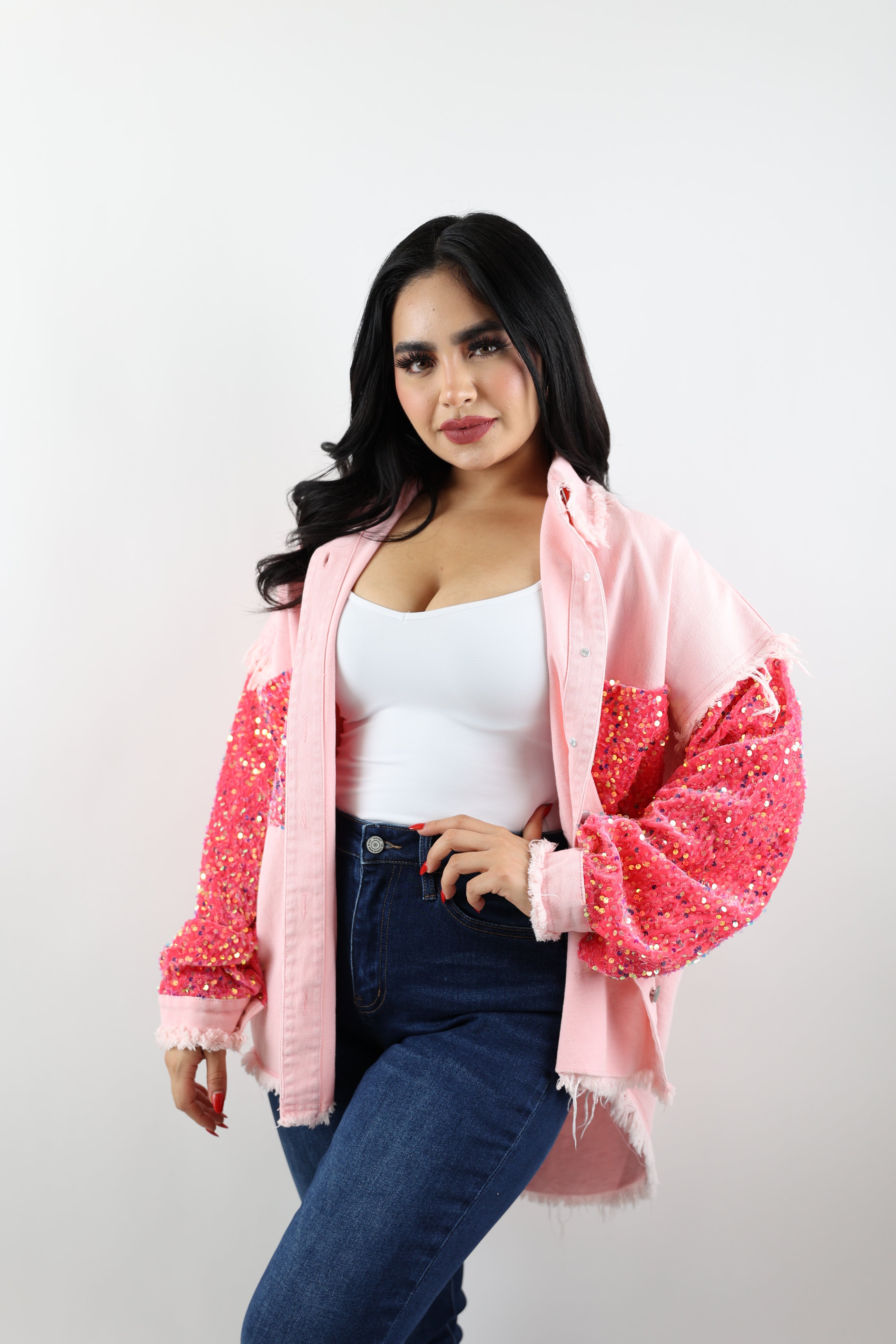 Irasema Oversize Pink Jacket