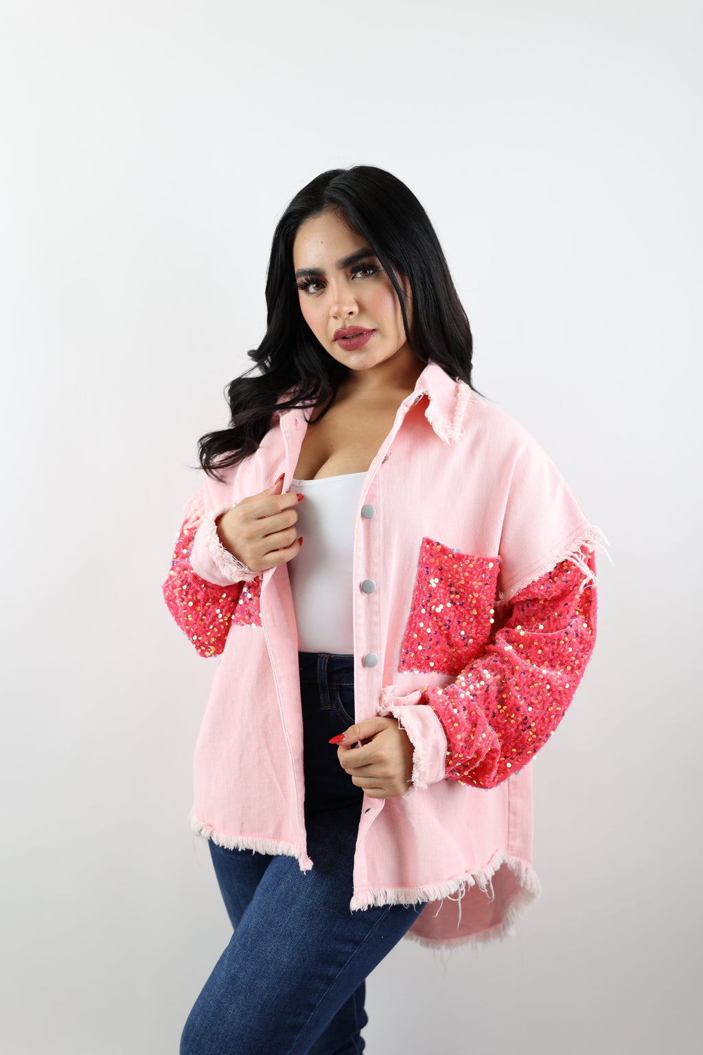 Irasema Oversize Pink Jacket