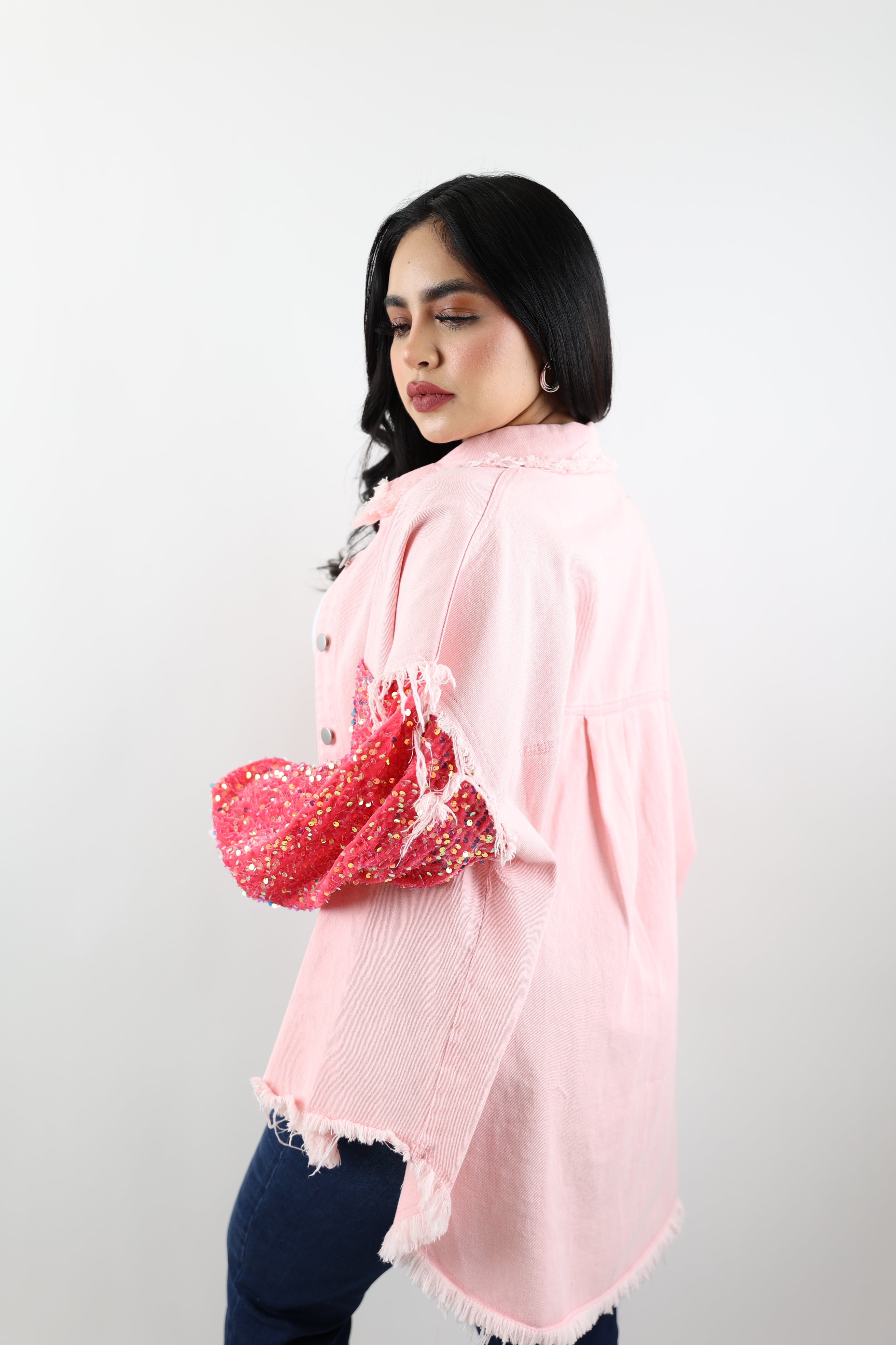 Irasema Oversize Pink Jacket