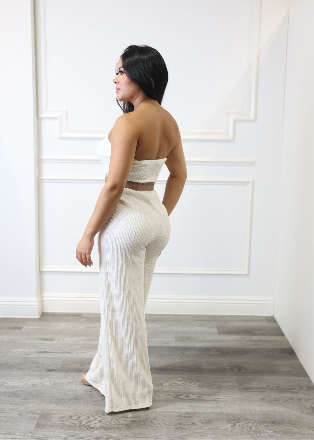 Alyssa - White Wide-Leg Jumpsuit
