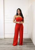 Alyssa - Red Wide-Leg Jumpsuit