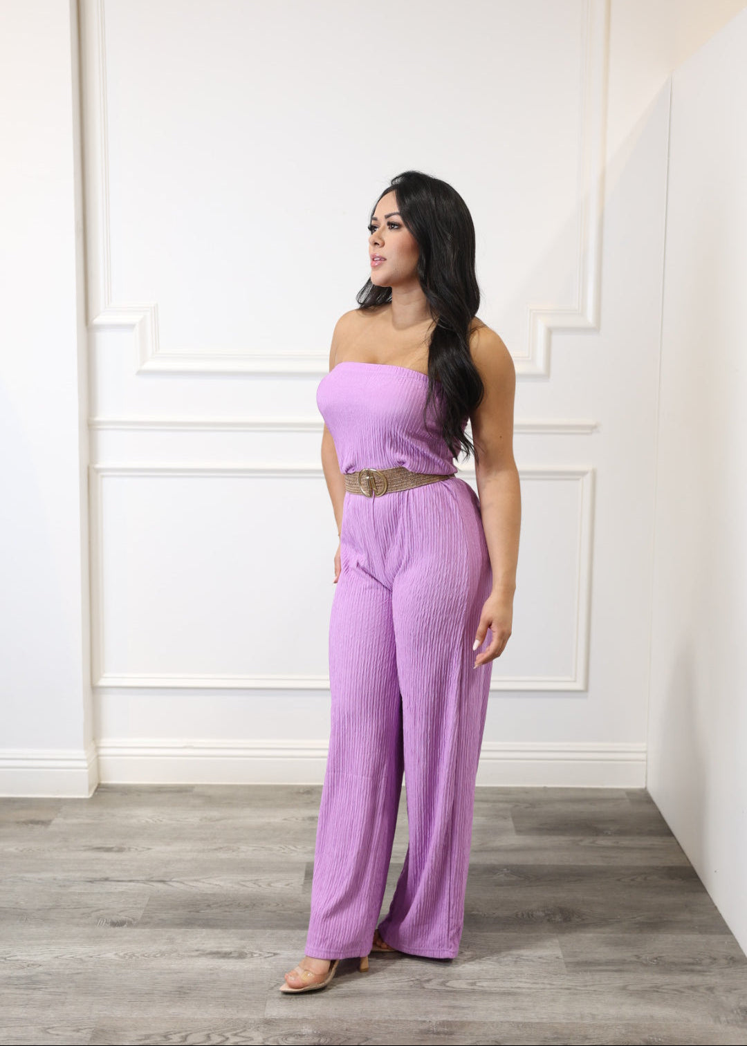 Alyssa - Lilac Wide-Leg Jumpsuit