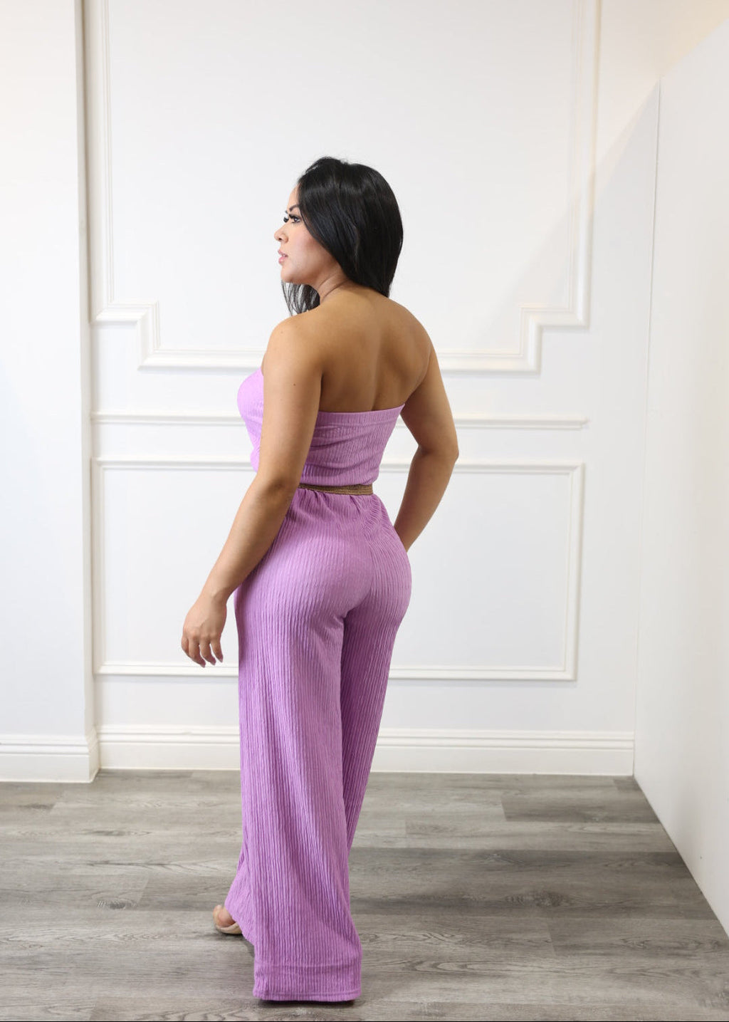 Alyssa - Lilac Wide-Leg Jumpsuit