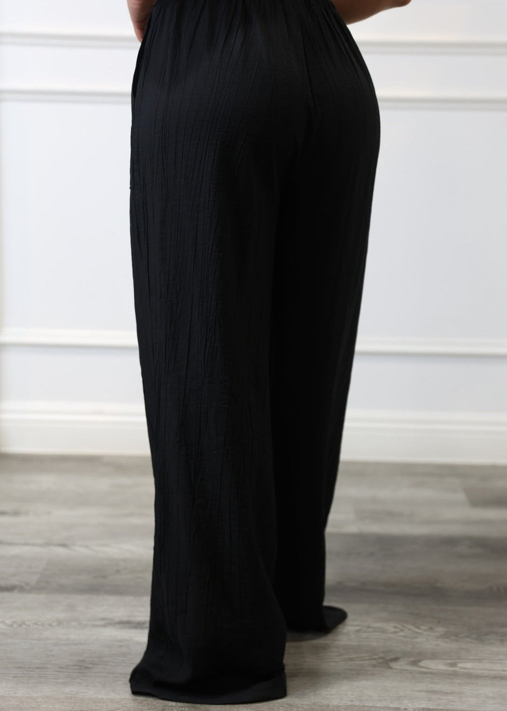 Danny - Black Oversized Adjustable Waist Pants