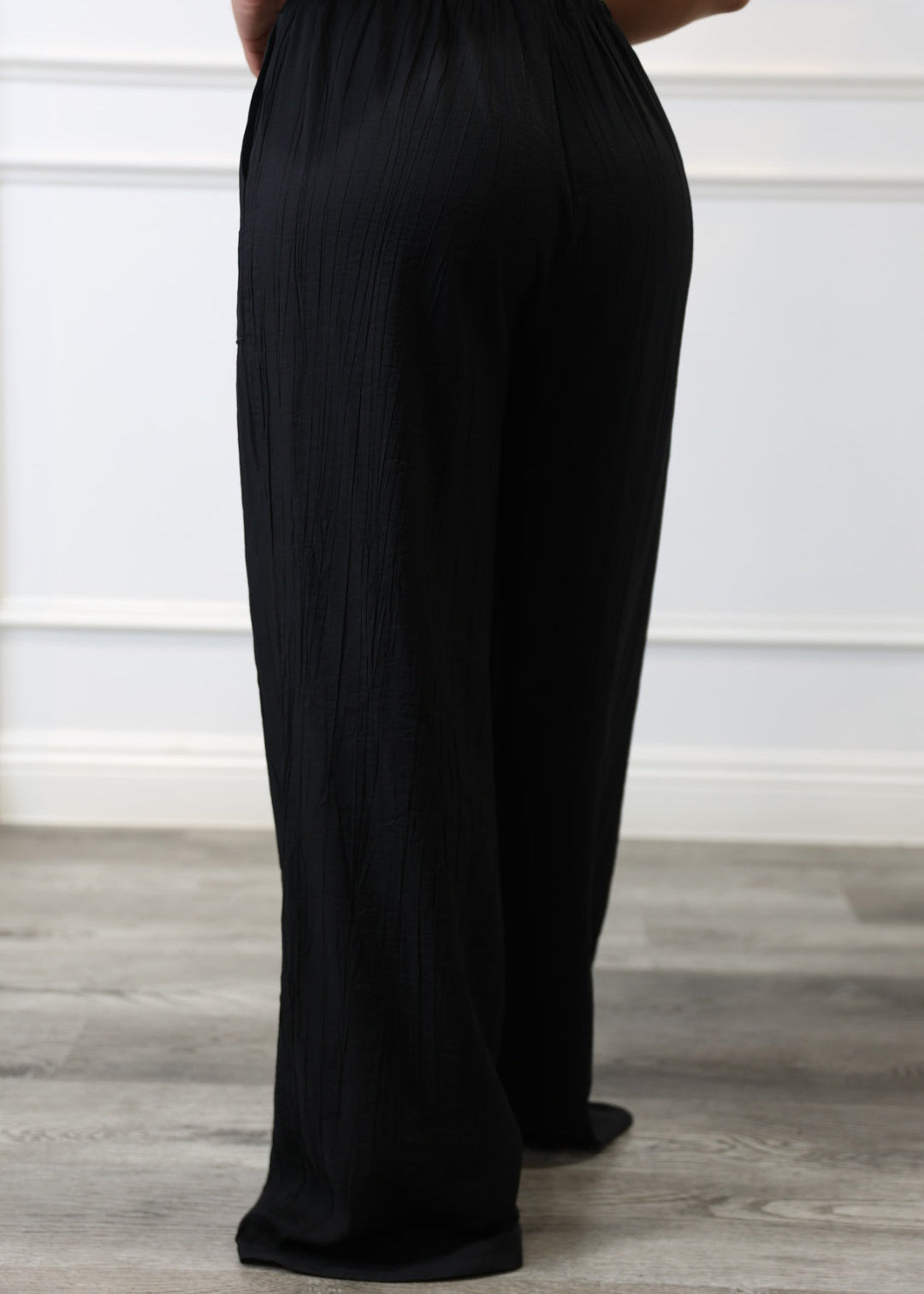 Danny - Black Oversized Adjustable Waist Pants