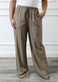 Danny - Light Brown Oversized Adjustable Waist Pants