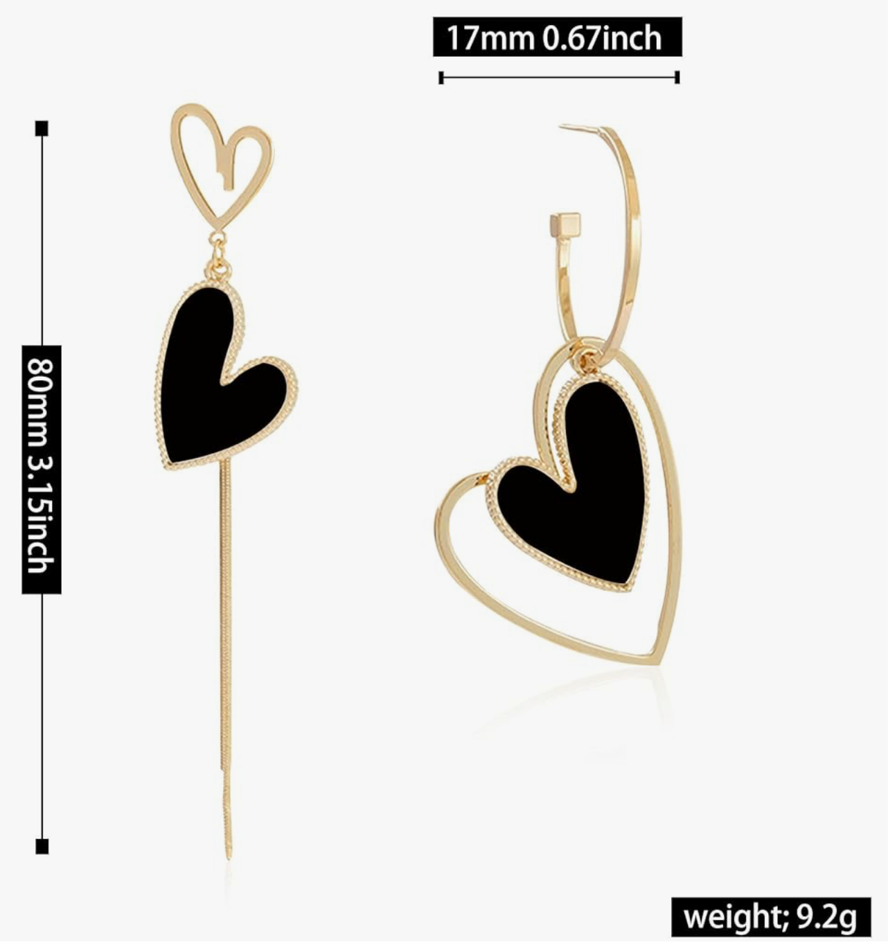 LOVE HEART EARRINGS