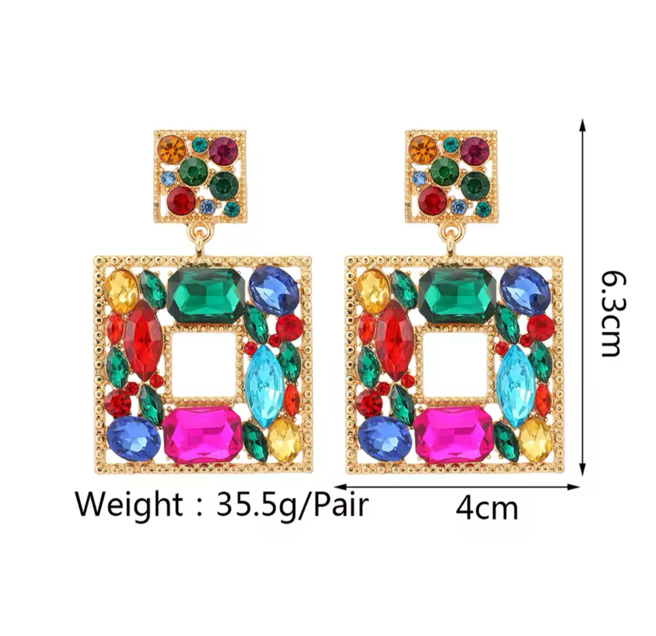 RHINESTONES EARRINGS