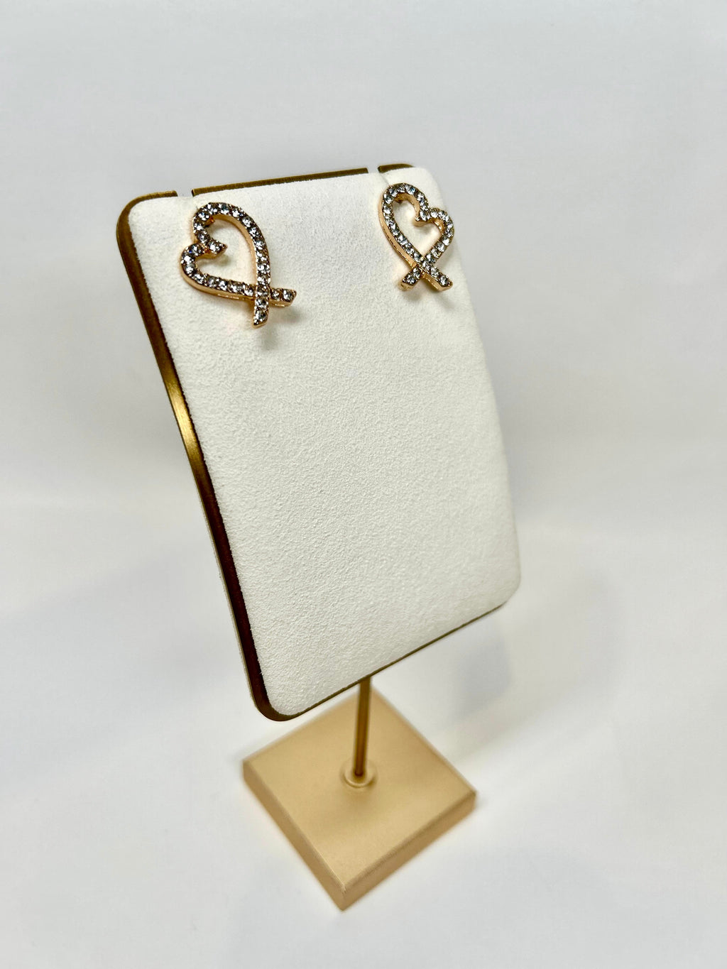 Heart - Crystal Bow Earrings