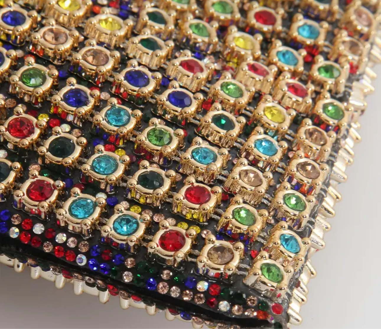 BOW RHINESTONES CLUTCH