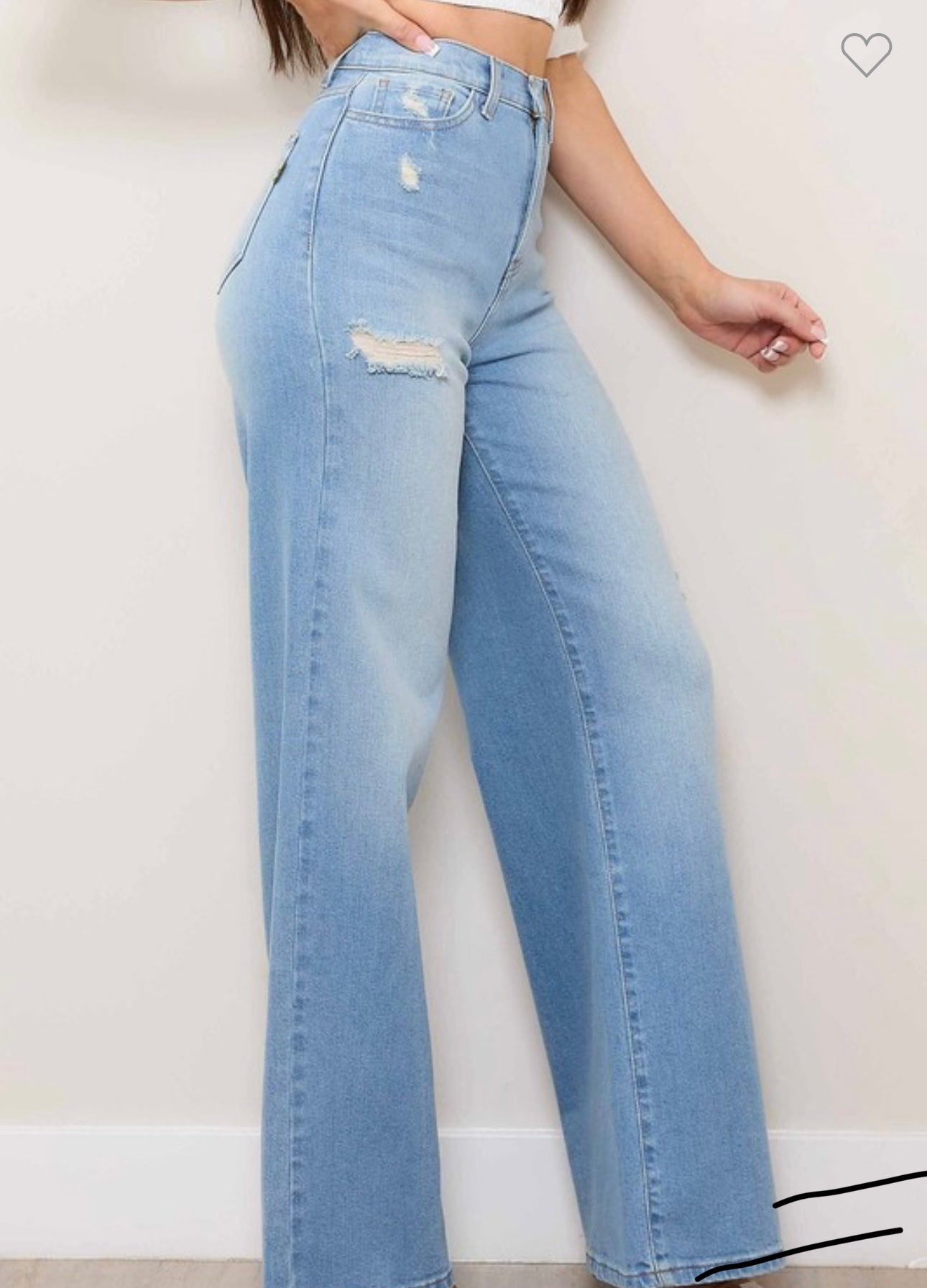 Maylin light denim pants