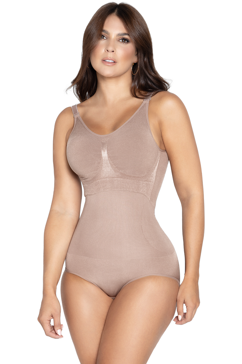 Ana Mocha 141 Seamless Panty Bodysuit With Bra