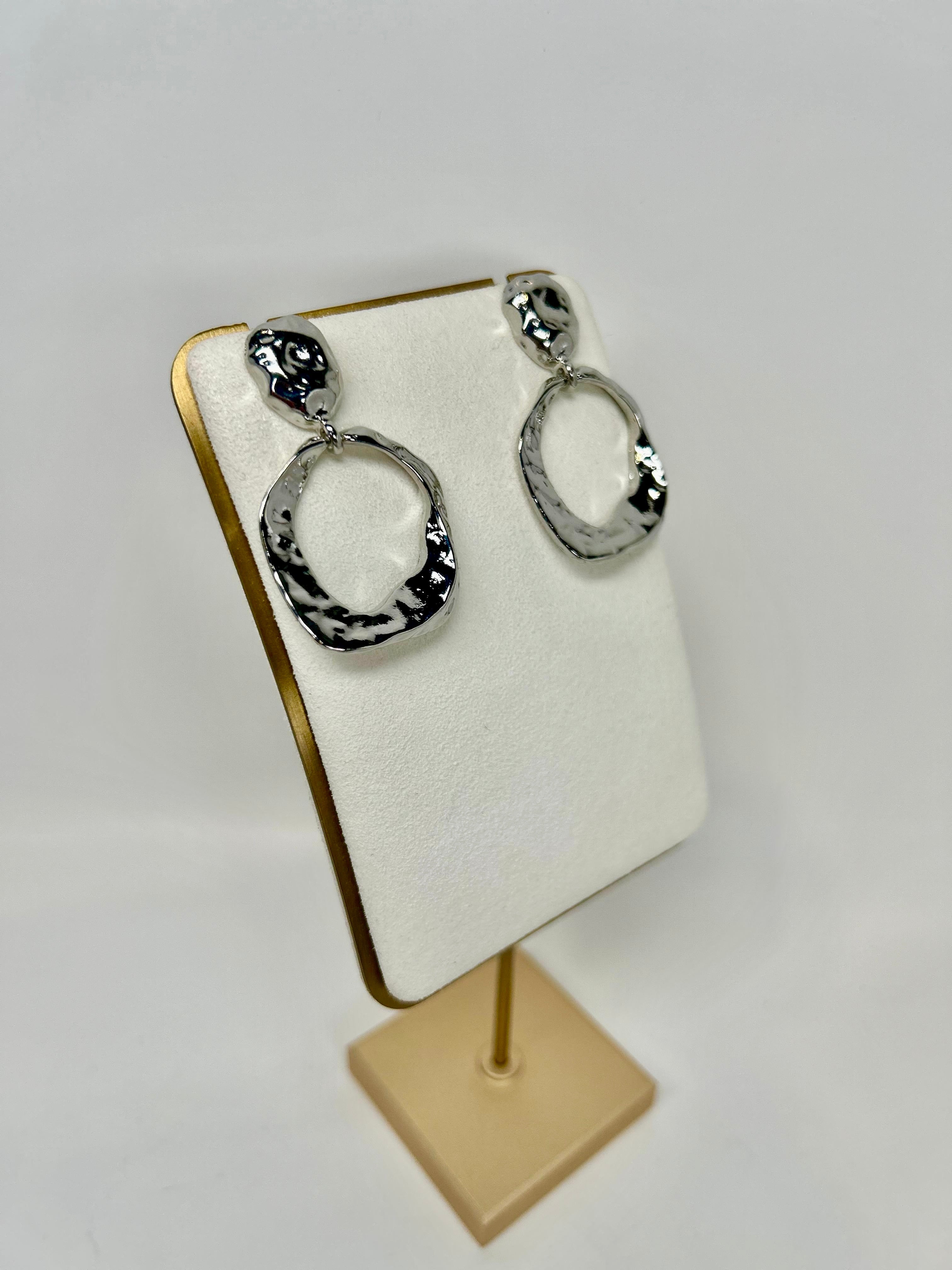 Sascha - Textured Statement Earrings
