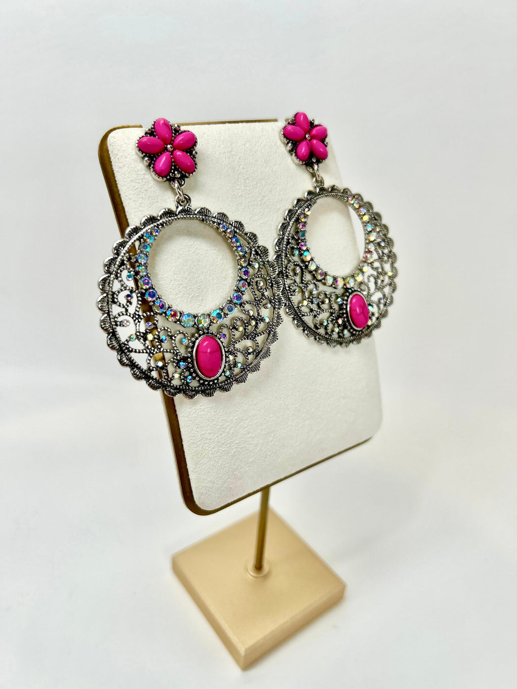 Adriana - Pink Star Earrings