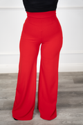Yaira Red Solid Pants