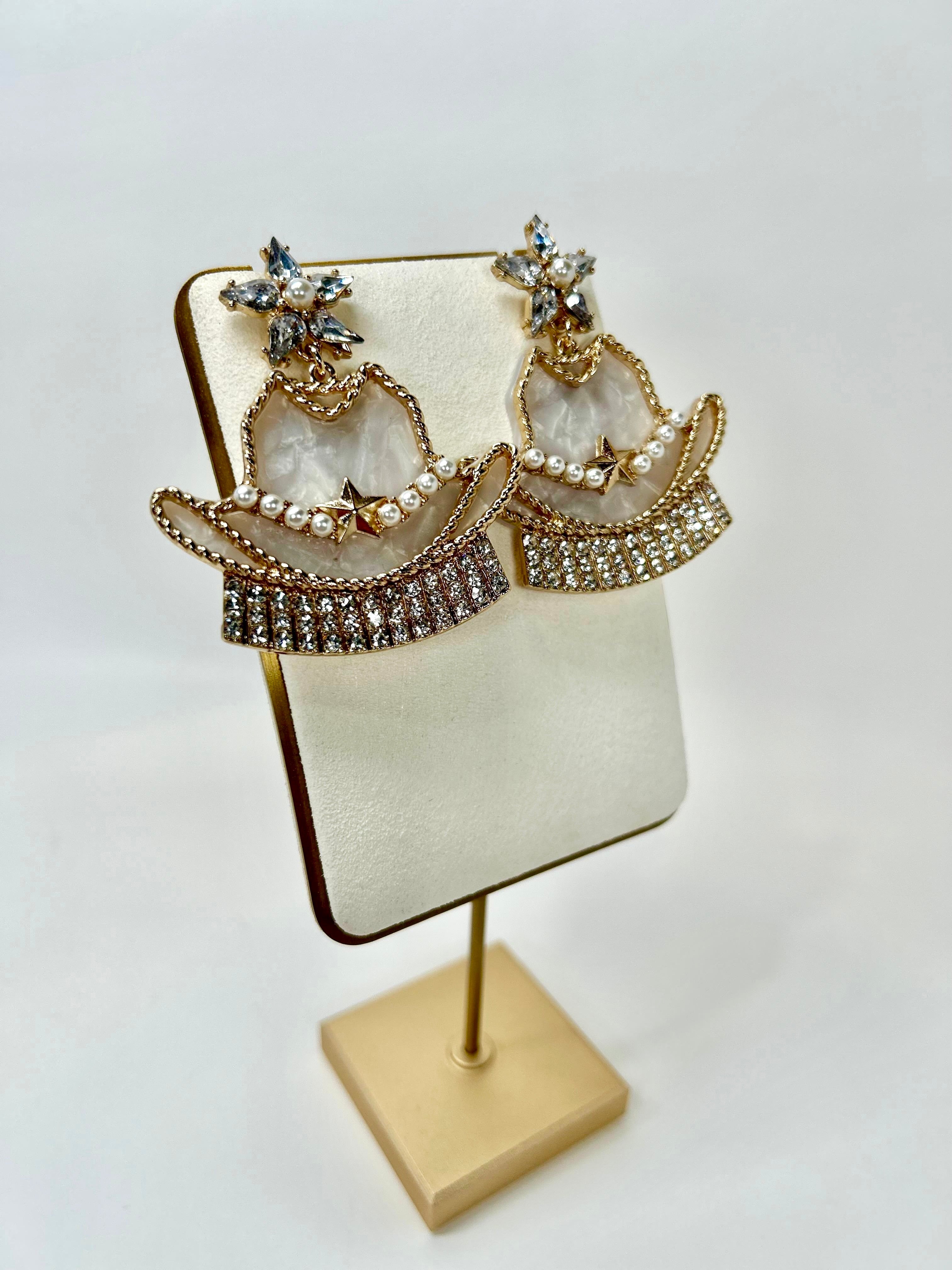 Anna - Star-Cowgirl Hat Earrings