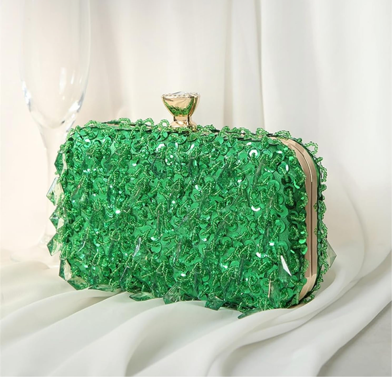 AURORA EMBELLISHED CLUTCH