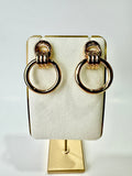 Lea - Interlocking Gold Hoop Earrings