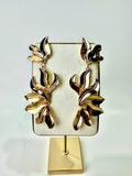 Florence - Gold Floral Drop Earrings