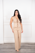 Elena - Nude Tailored Two-Piece Set