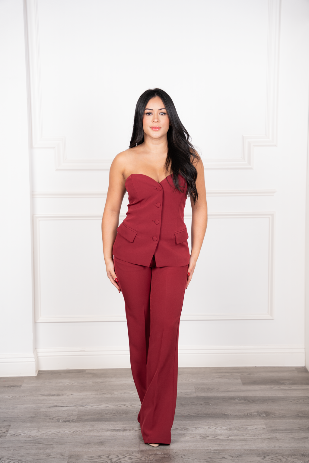 Ariana - Red Two-Piece Set