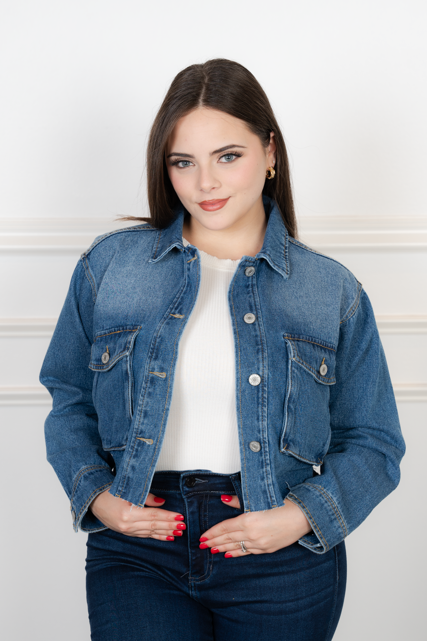 Kalia Crop Jean Jacket