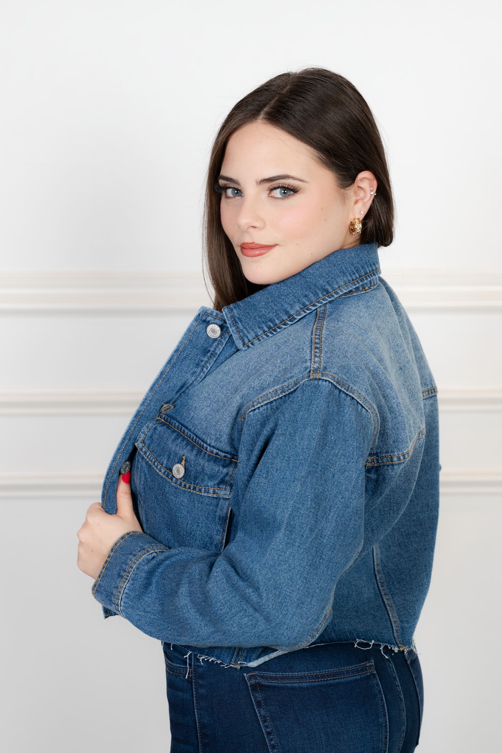 Kalia Crop Jean Jacket