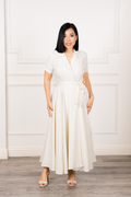 Aitana - White Midi A-Line Dress