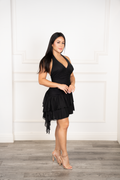 Ariadna - Black Mini Halter Dress
