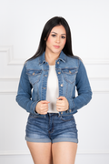Beth - Medium Blue Denim Jacket