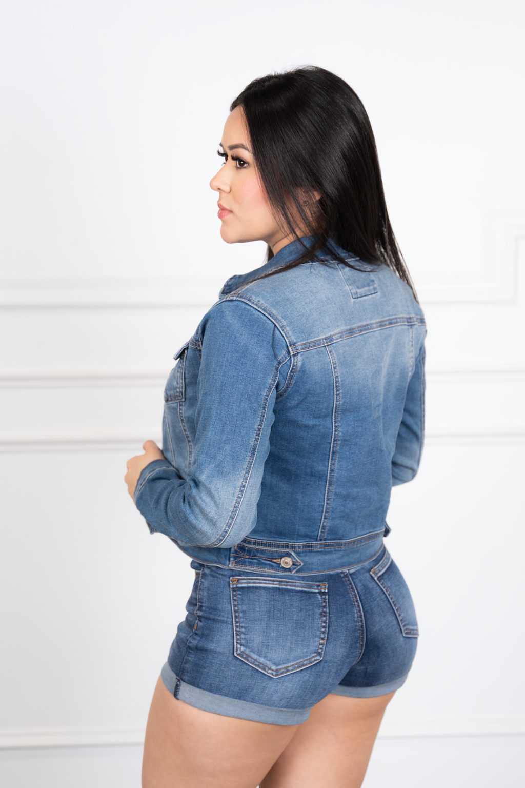 Beth - Medium Blue Denim Jacket