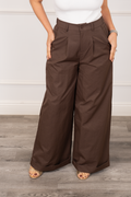 Allegra - Brown Palazzo Pants