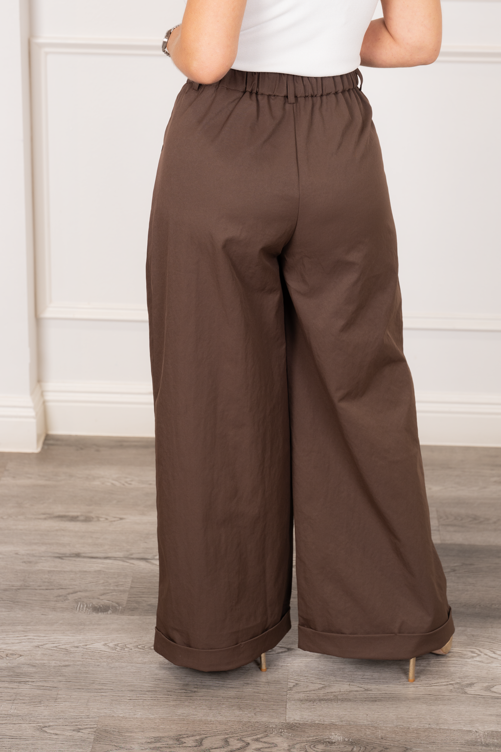 Allegra - Brown Palazzo Pants
