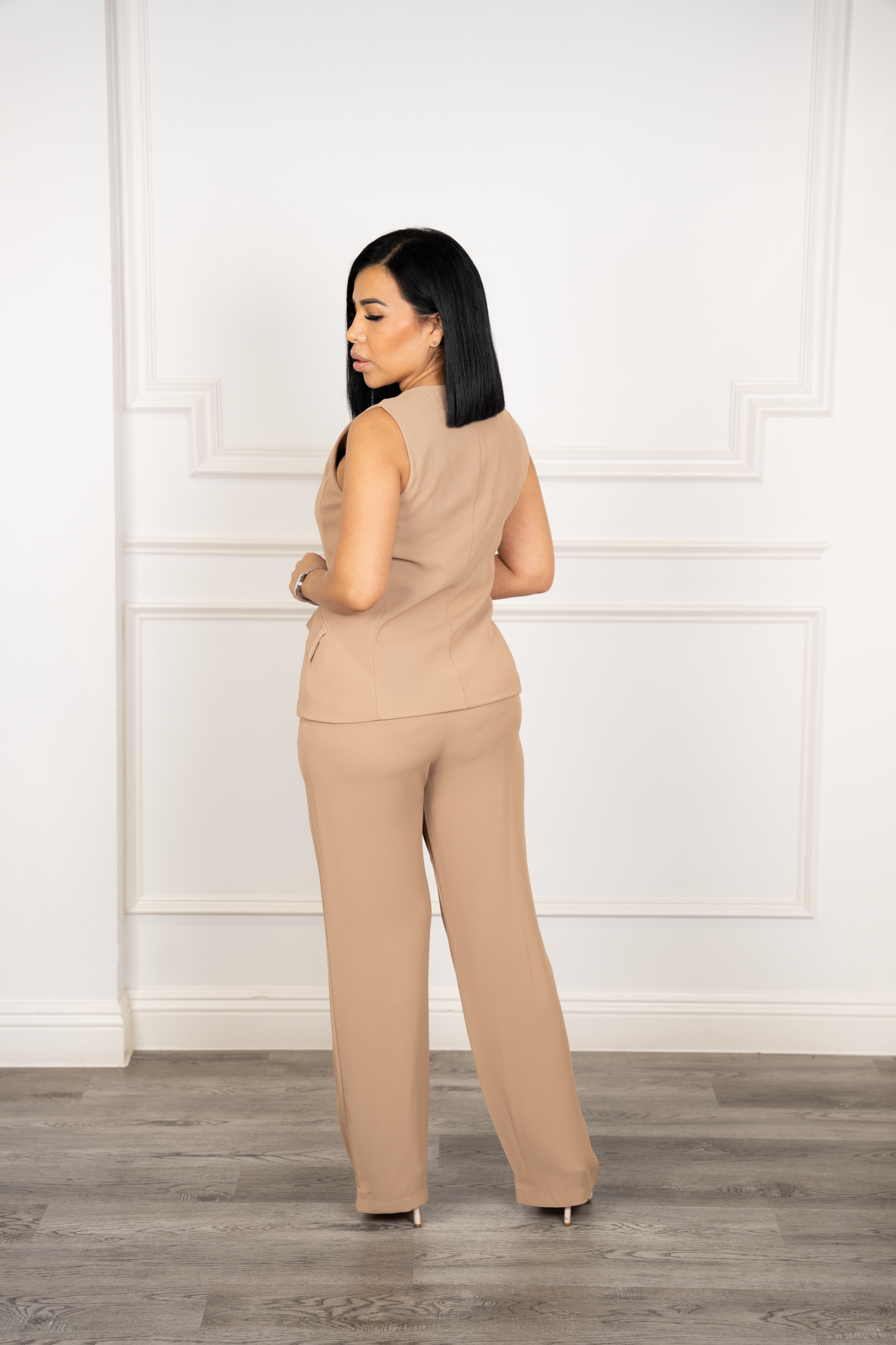 Roxana - Nude Two-Piece Set