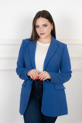 Camille Blue solid  Blazer