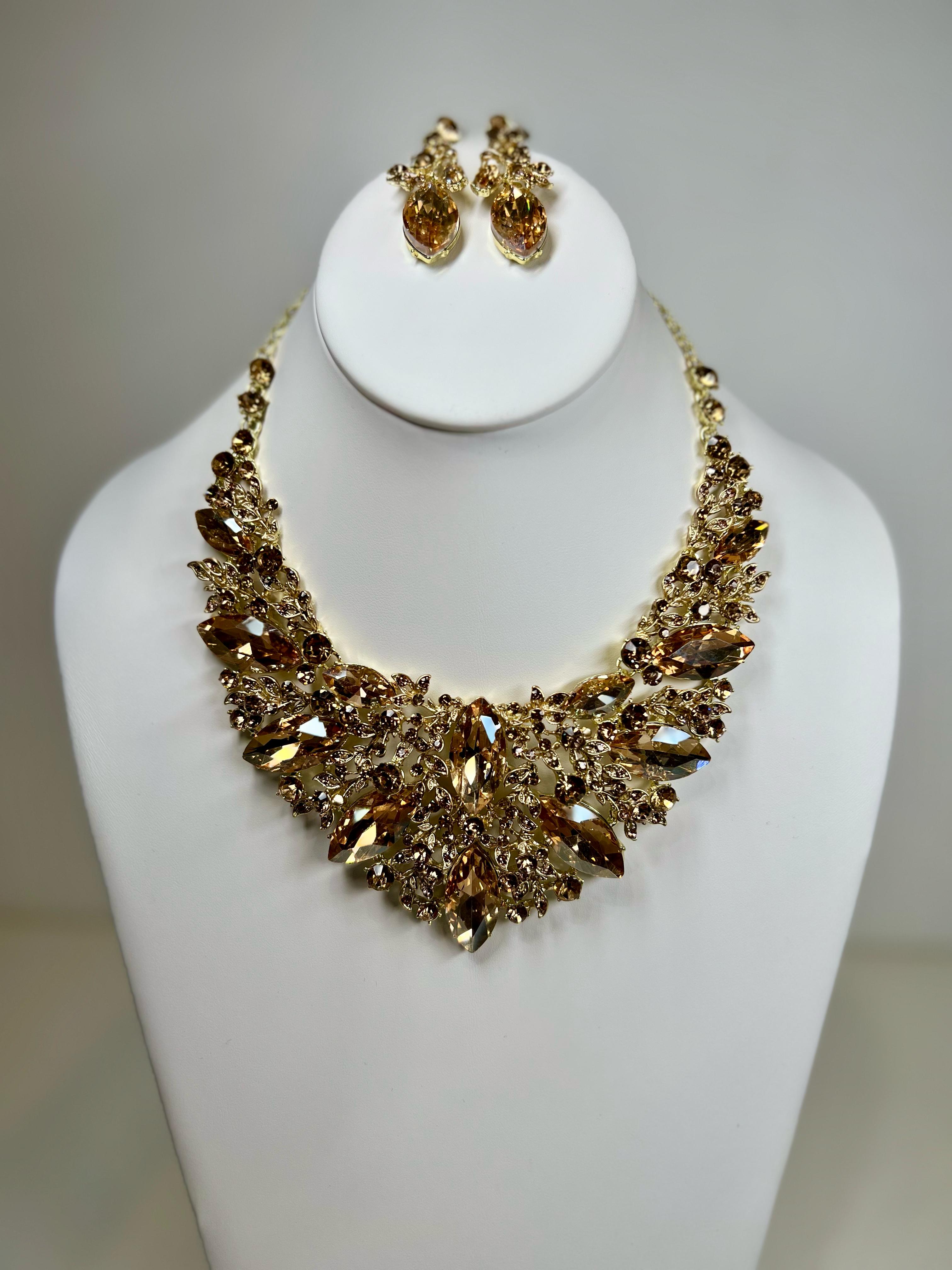 Tara - Gold Crystal Set