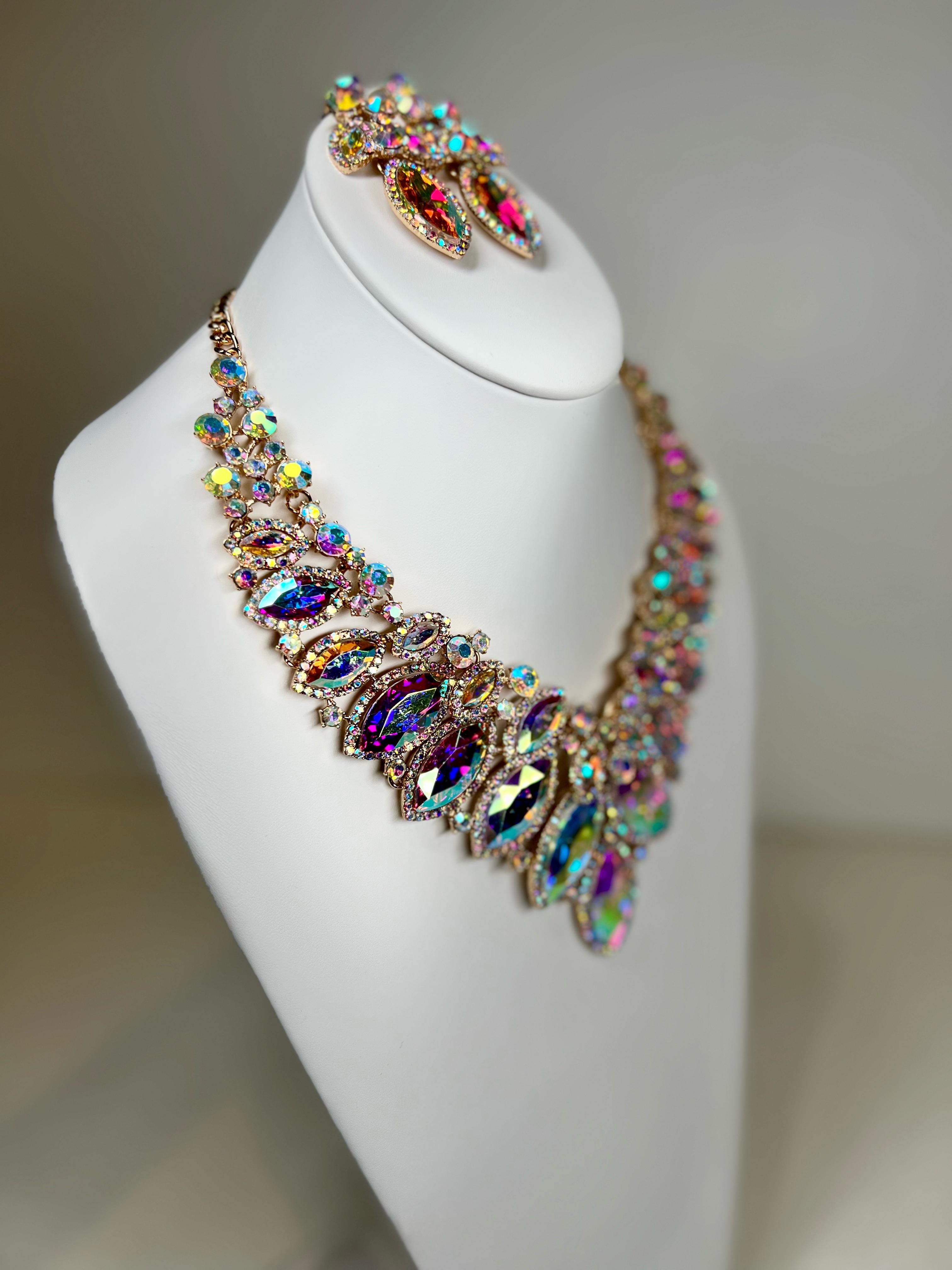 Maren - Iridescent Crystal Jewelry Set