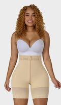 Maité  00728 - Beige Hourglass High-Waist Compression Shorts