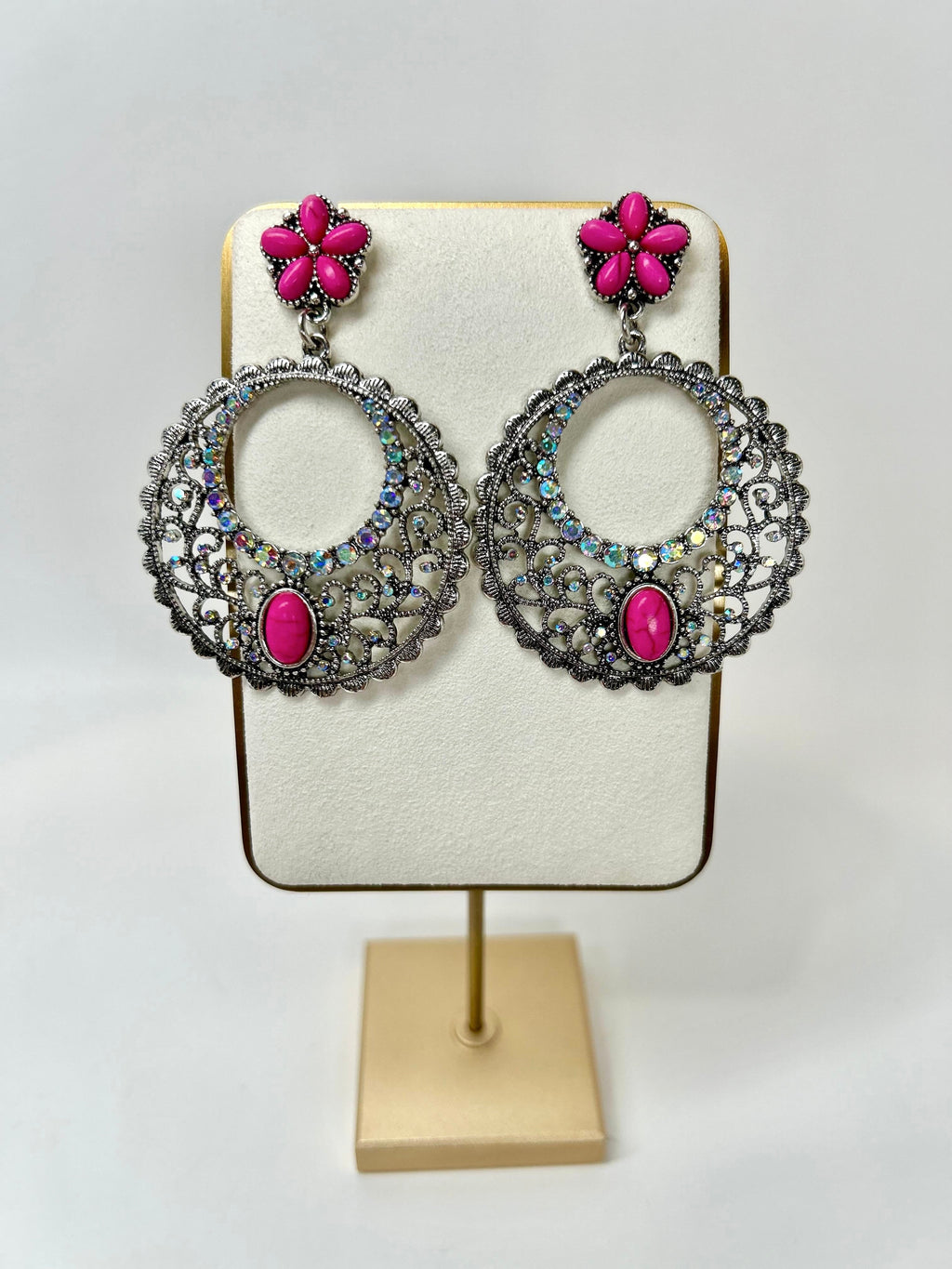Adriana - Pink Star Earrings