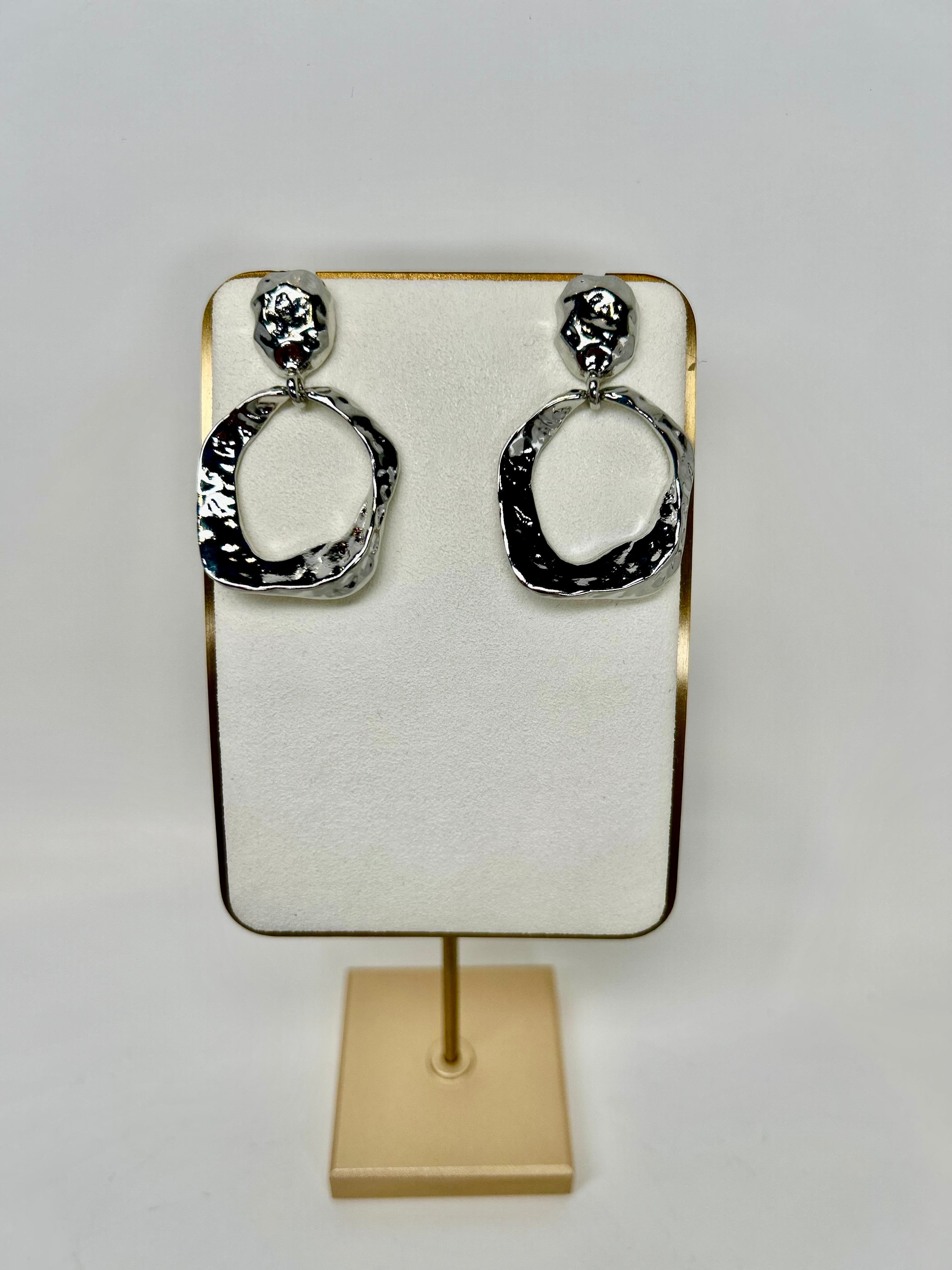 Sascha - Textured Statement Earrings