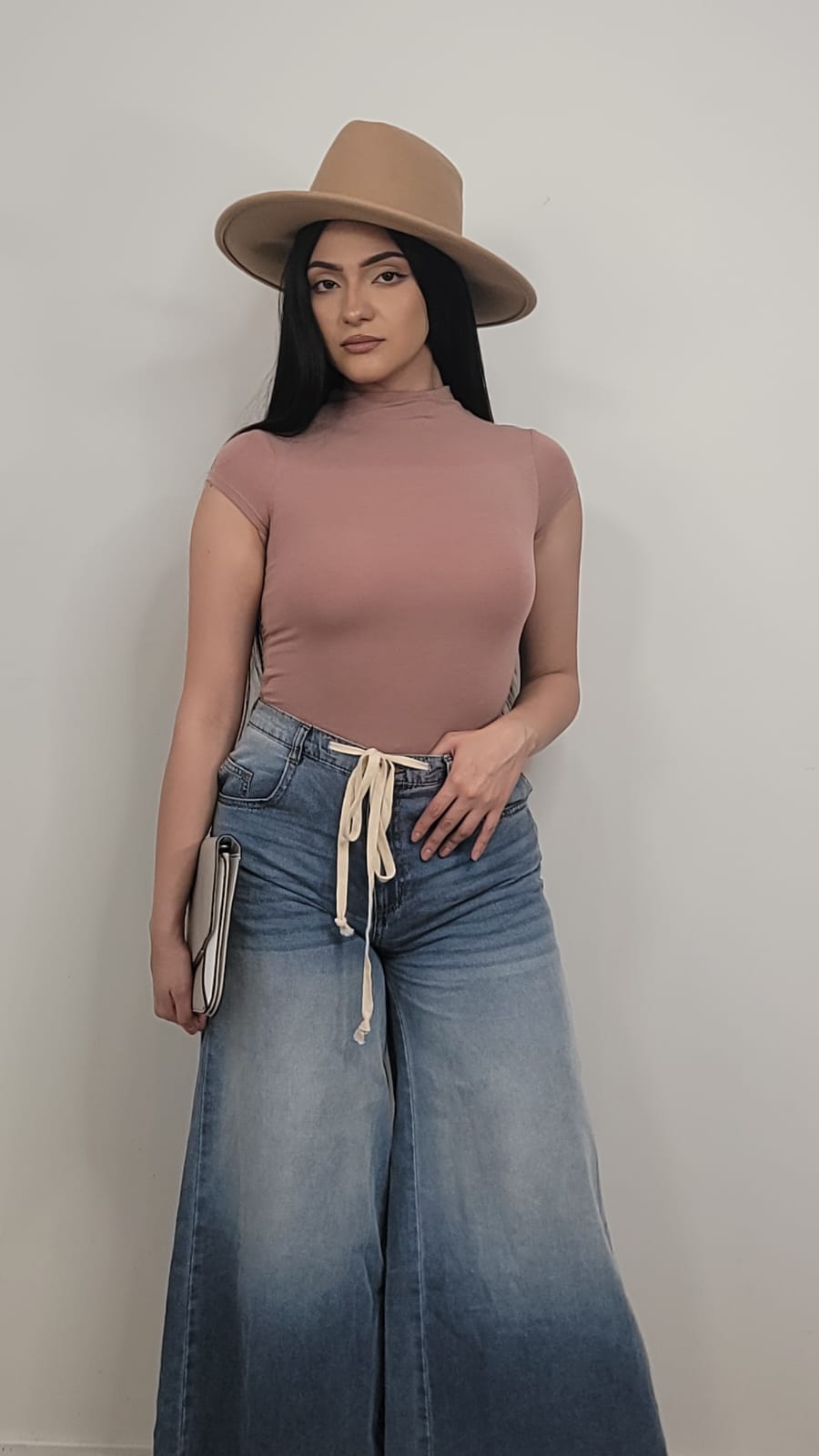 Johana Ombre Dyed Wide Denim Pants