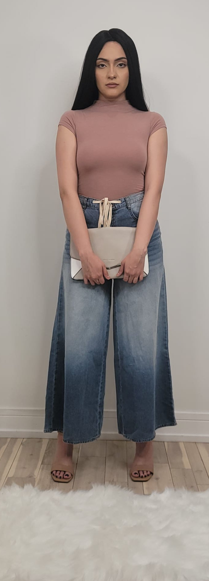 Johana Ombre Dyed Wide Denim Pants