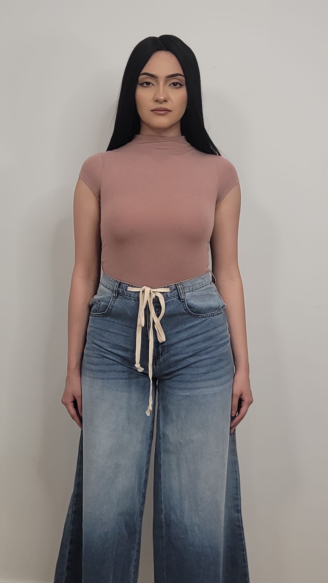 Johana Ombre Dyed Wide Denim Pants