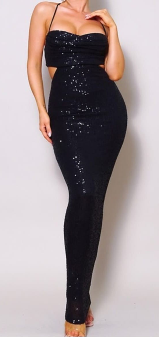 Carol Sequin Maxi Dress